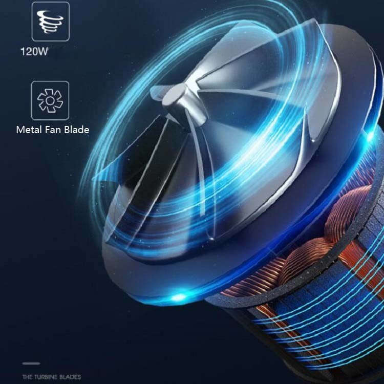 120W Car Vacuum Cleaner Car Small Mini Internal Vacuum Cleaner, Specification:Wired, Style:Turbin...
