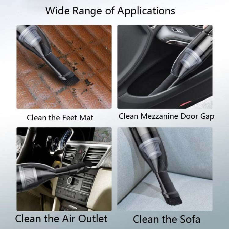 120W Car Vacuum Cleaner Car Small Mini Internal Vacuum Cleaner, Specification:Wired, Style:Turbin...
