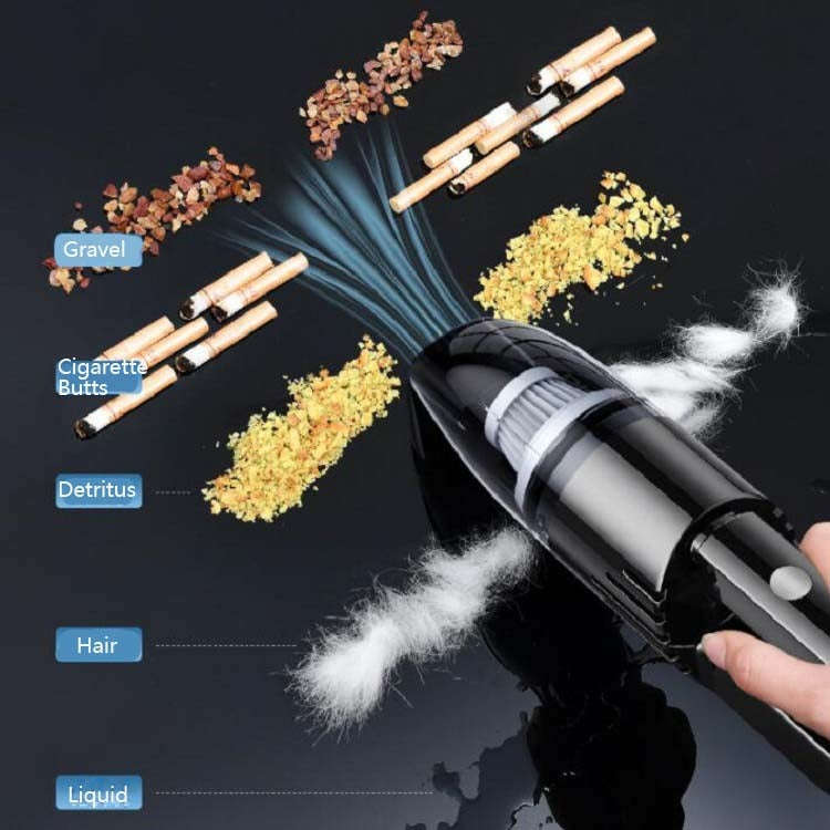 120W Car Vacuum Cleaner Car Small Mini Internal Vacuum Cleaner, Specification:Wired, Style:Turbin...
