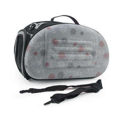 Portable Cats Handbag Foldable Travel Bag Puppy Carrying Mesh Shoulder Pet Bags( Gray)