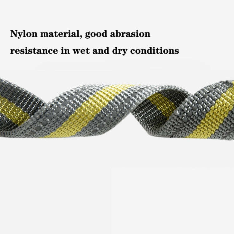 Dog Outdoor Anti-Scourge Traction Rope Nylon Reflective Elastic Stretch Dog Walking Rope(Yellow)