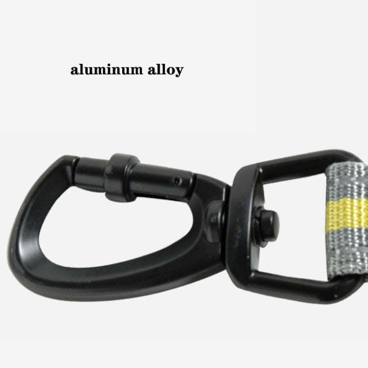 Dog Outdoor Anti-Scourge Traction Rope Nylon Reflective Elastic Stretch Dog Walking Rope(Yellow)