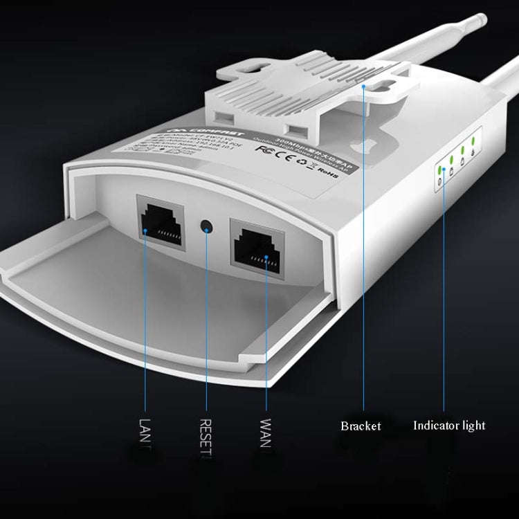 EW72 1200Mbps Comfast Outdoor High-Power Wireless Coverage AP Router(EU Plug)