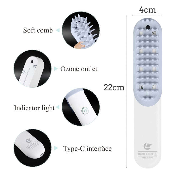 Pet Comb Massage Deodorant Sterilization Disinfection Dog Cat Cleaning Comb