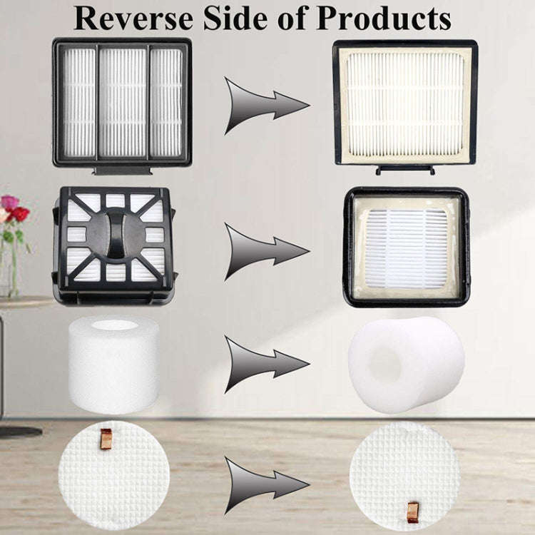 8 PCS/Set Vacuum Cleaner Filter Set For Shark IQ R101AE IQ R101 / RV1001