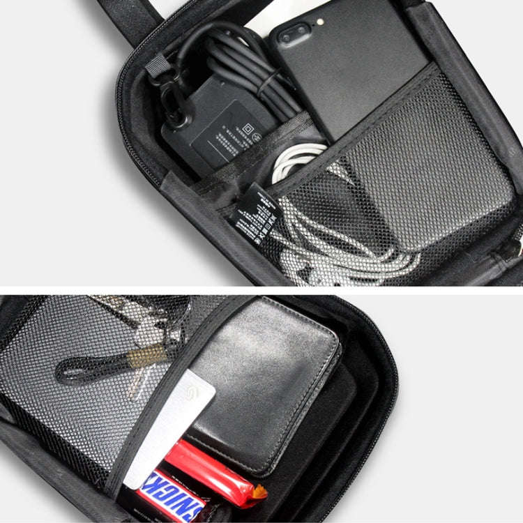 Wild Man Ts9 For Scooter / Bicycle Universal Waterproof Pu + Eva Hard Shell Front Bag with Reflec...
