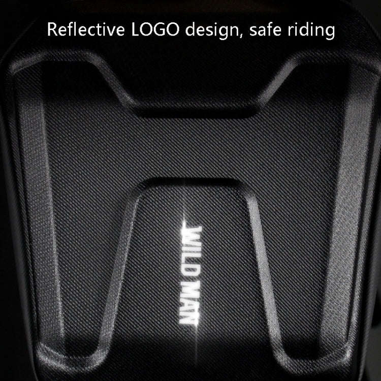 Wild Man Ts9 For Scooter / Bicycle Universal Waterproof Pu + Eva Hard Shell Front Bag with Reflec...