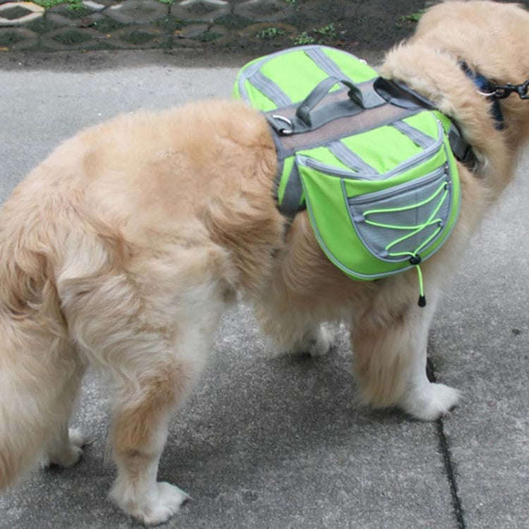Self-Portable Backpack For Dogs Out Of The Backpack Breathable Mesh Pet Bag, Specification: L(Green)