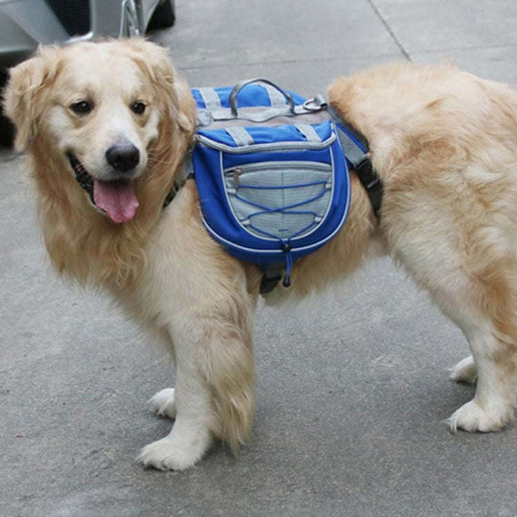 Self-Portable Backpack For Dogs Out Of The Backpack Breathable Mesh Pet Bag, Specification: L(Blue)