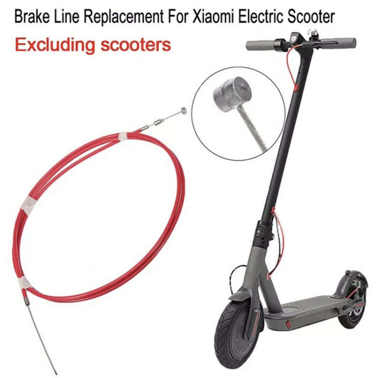 2 PCS For Xiaomi Mijia M365 Electric Scooter Rear Disc Brake Cable Brake Pipeline(Red)