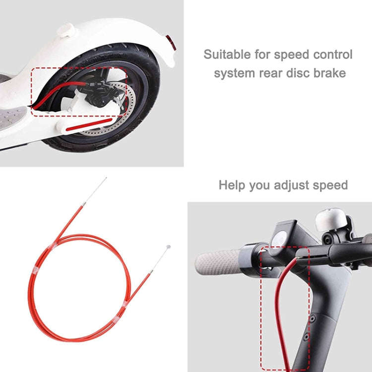 2 PCS For Xiaomi Mijia M365 Electric Scooter Rear Disc Brake Cable Brake Pipeline(Red)