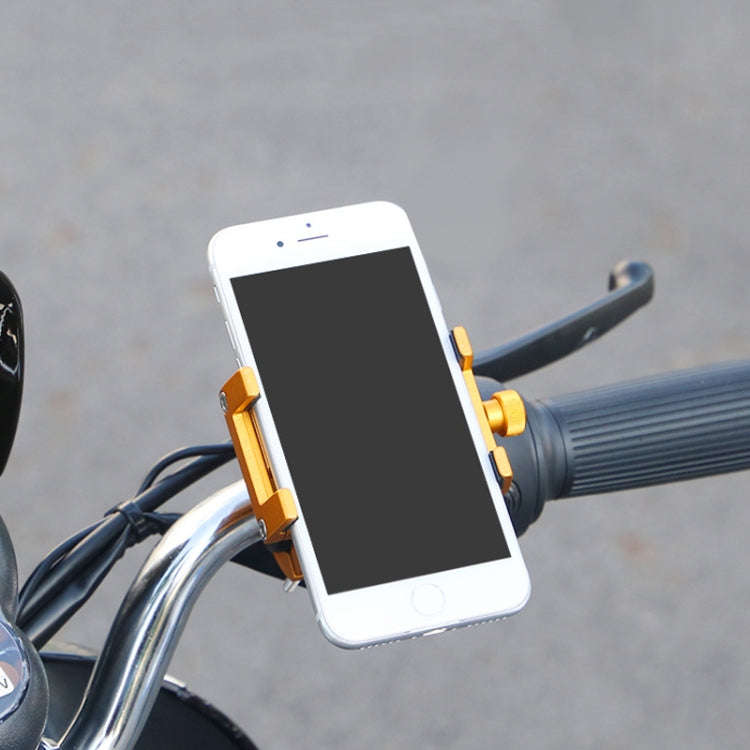 2pcs Aluminum Alloy Bicycle Mobile Phone Holder Motorcycle Mobile Phone Navigation Bracket Electr...