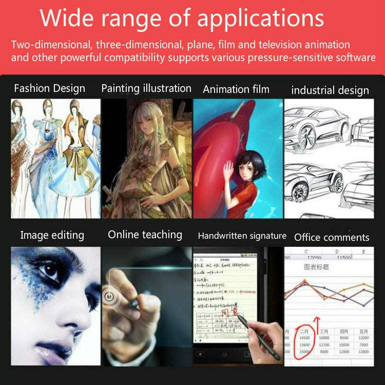 10Moons G50 Magic Circle Digital Tablet Hand-Painted Board Drawing Board Online Lesson Writing Board