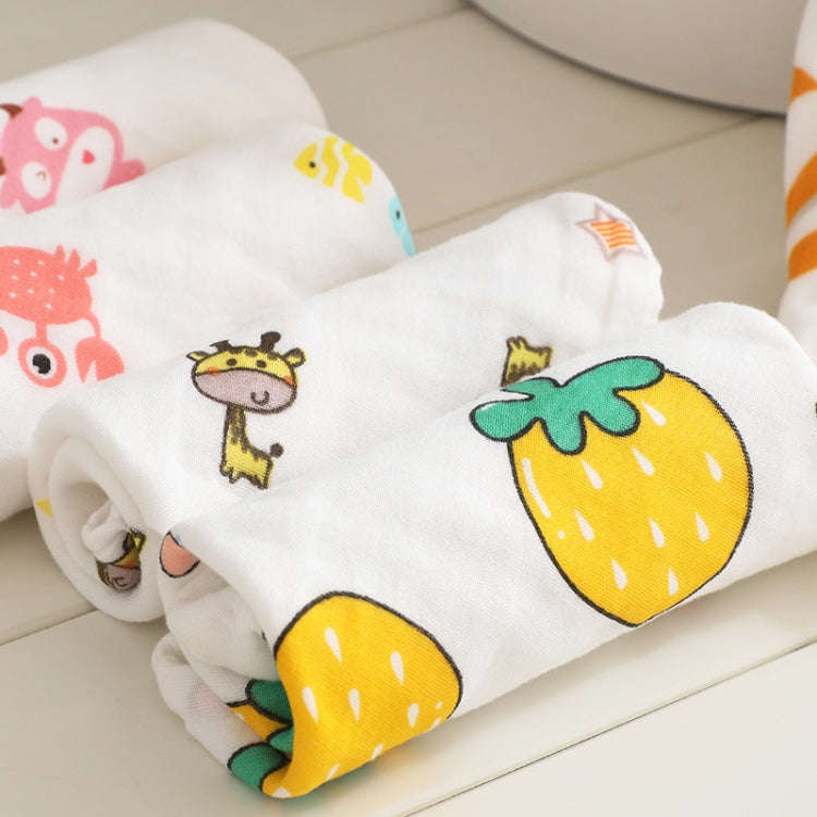 Six-Layer Gauze Cotton Baby Square Handkerchief Saliva Towel Styles Random Delivery, Size:30x30cm