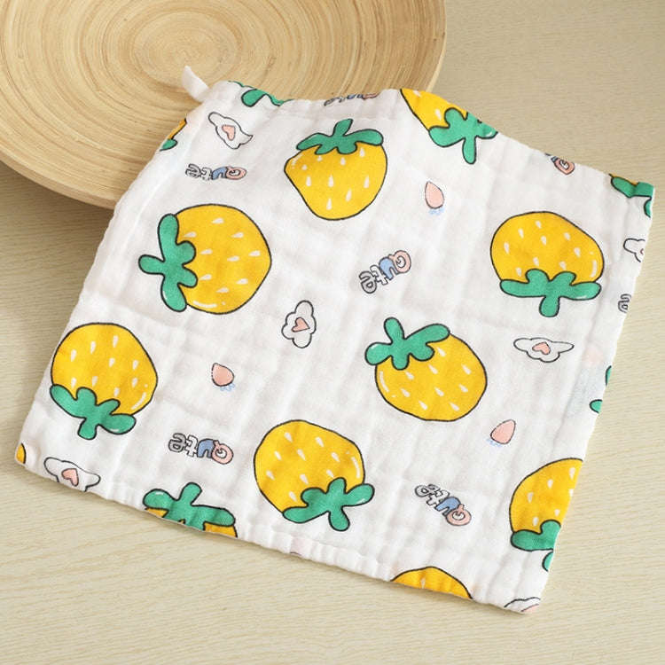 Six-Layer Gauze Cotton Baby Square Handkerchief Saliva Towel Styles Random Delivery, Size:30x30cm