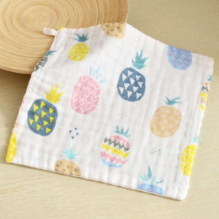 Six-Layer Gauze Cotton Baby Square Handkerchief Saliva Towel Styles Random Delivery, Size:30x30cm