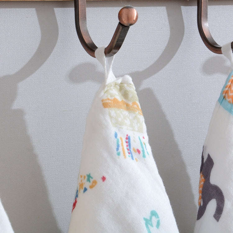 Six-Layer Gauze Cotton Baby Square Handkerchief Saliva Towel Styles Random Delivery, Size:30x30cm