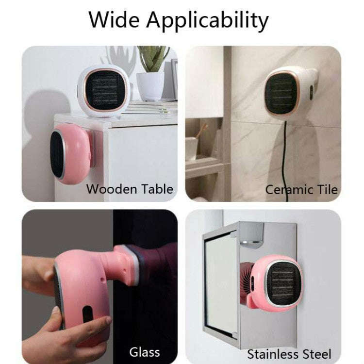 Touch Home Desktop Small Sun Wall-Mounted Heating Fan Mini Electric Heater, CN Plug(Pink)