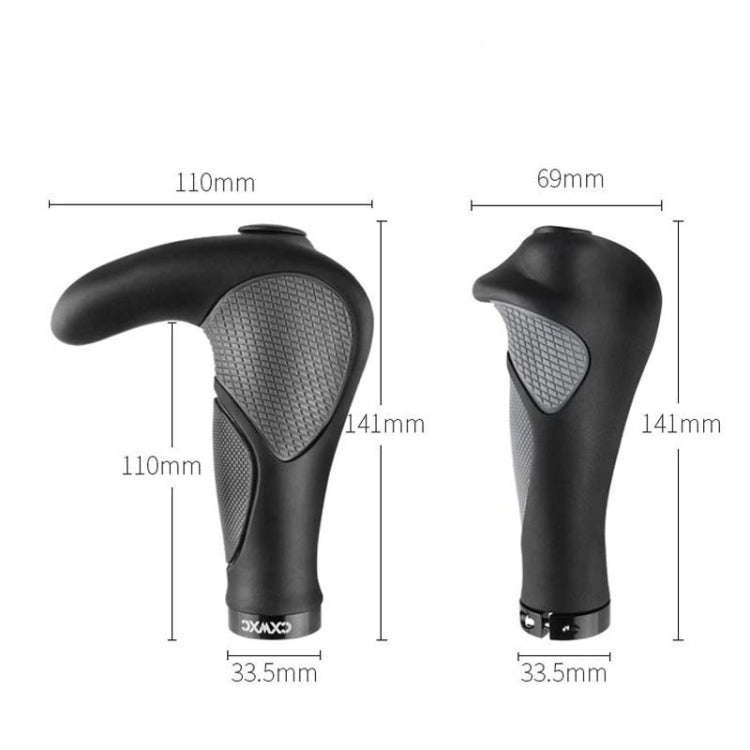 1 Pair CXWXC Bicycle Handlebar Cover Mountain Bike Bullhorn Rubber Handlebar Cover Riding Accesso...