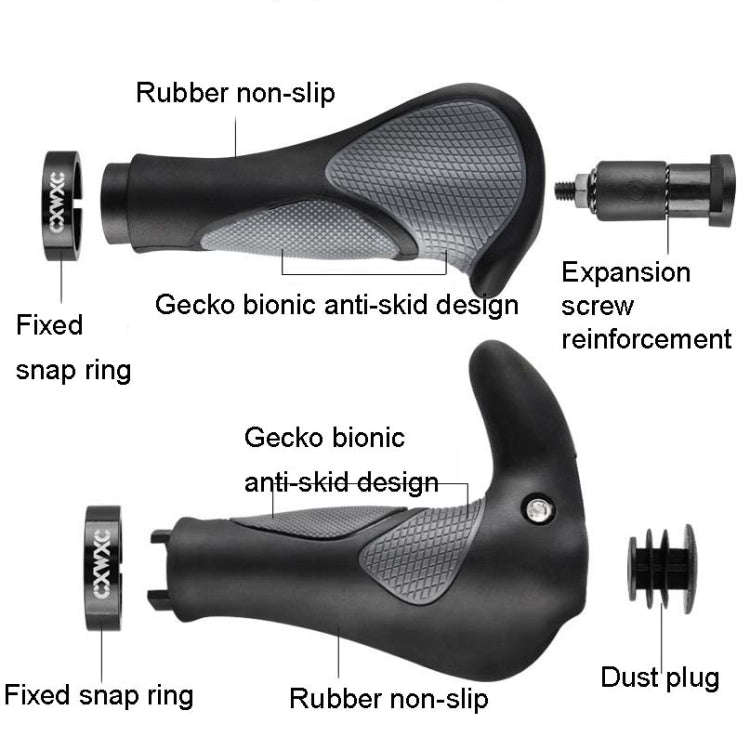 1 Pair CXWXC Bicycle Handlebar Cover Mountain Bike Bullhorn Rubber Handlebar Cover Riding Accesso...