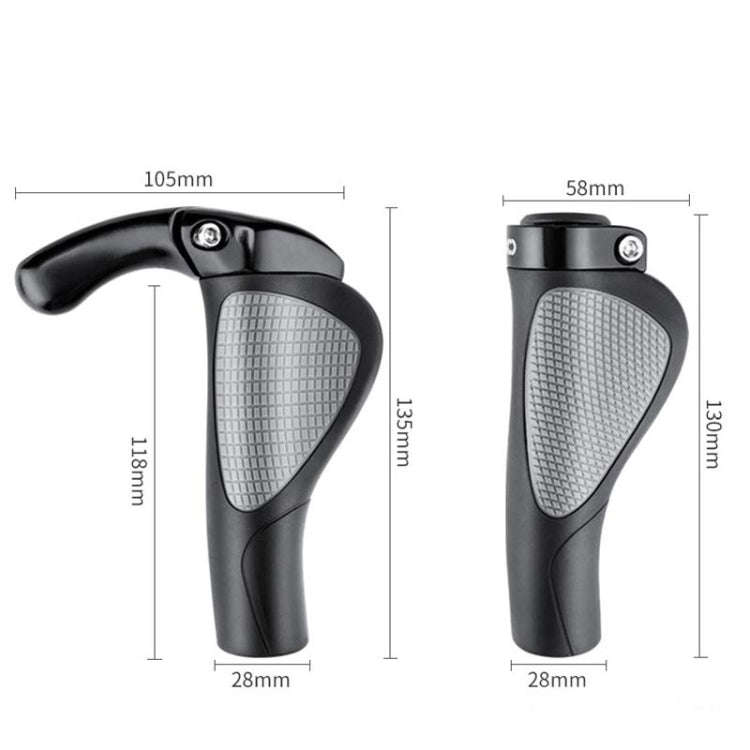 1 Pair CXWXC Bicycle Handlebar Cover Mountain Bike Bullhorn Rubber Handlebar Cover Riding Accesso...