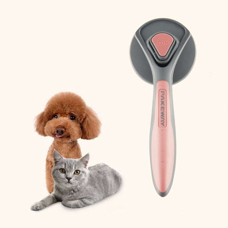 Pet Self-Cleaning Comb Cat Comb Dog Needle Comb Cat Hair Removal Comb Floating Brush( Cherry Blos...