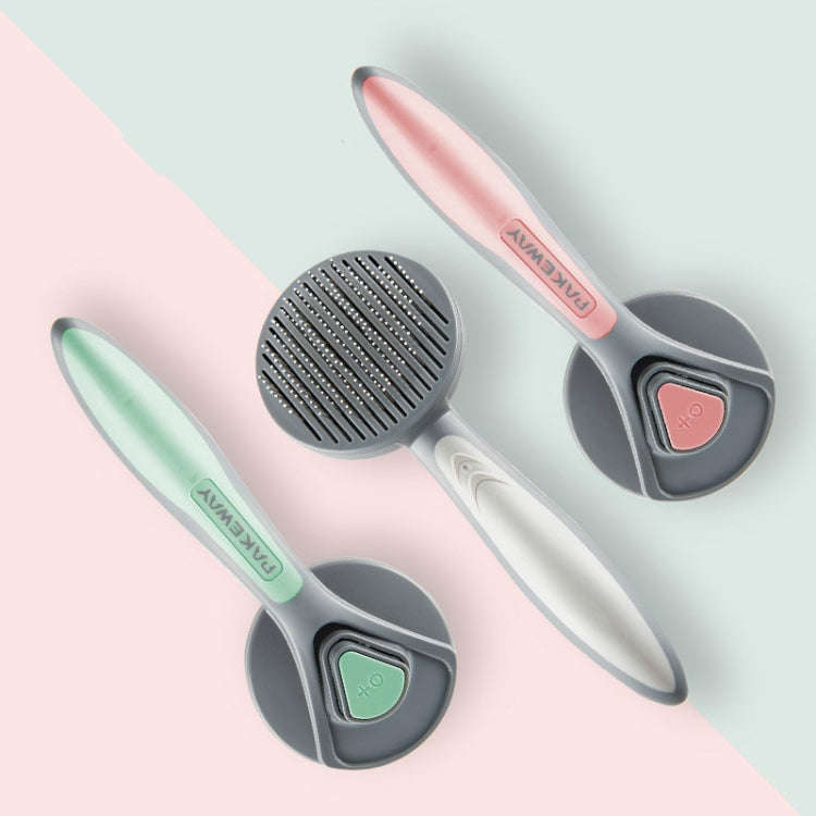 Pet Self-Cleaning Comb Cat Comb Dog Needle Comb Cat Hair Removal Comb Floating Brush( Cherry Blos...