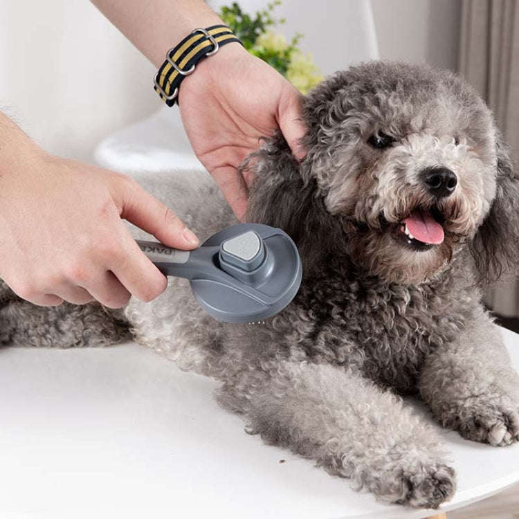 Pet Self-Cleaning Comb Cat Comb Dog Needle Comb Cat Hair Removal Comb Floating Brush(Fresh Mint)