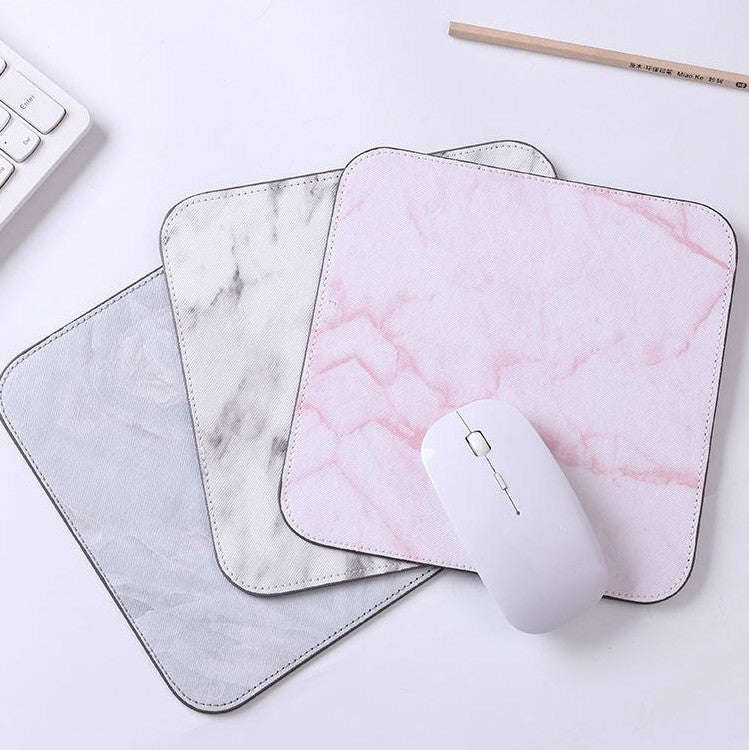 Office Desk Mat Marble Pattern Desk Organizer School Supplies Mouse Desk Tools(Beige)