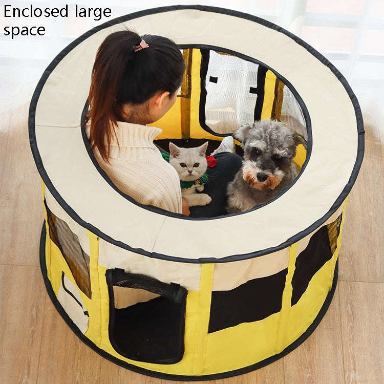 Pet Tent Dog Breeding Chamber Cat Delivery Room, Specification: Large 90x55cm(Pink)