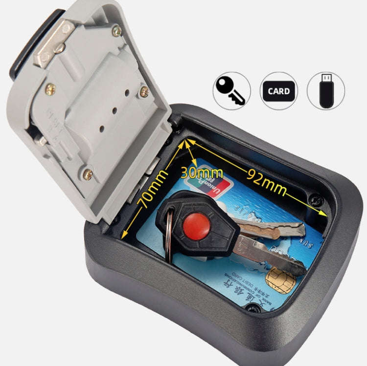 Wall-Mounted Key Code Box Construction Site Home Decoration Four-Digit Code Lock Key Box(Blue)