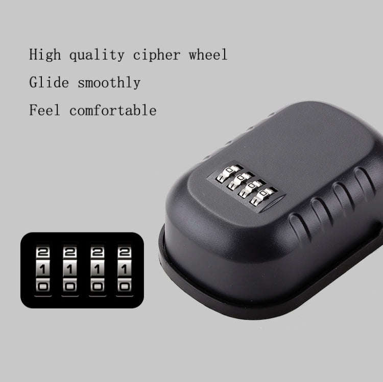 KS020 Password Lock Key Box Wall-Mounted Construction Site Decoration Key Password Lock(Gray)