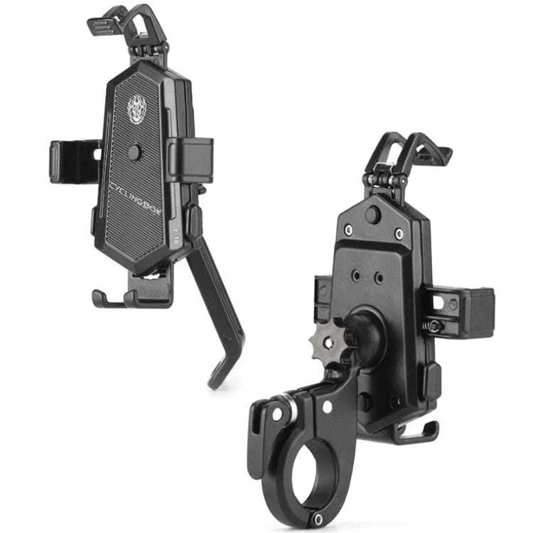 Bicycle Mobile Phone Holder Can Rotate And Adjust Fixed Aluminum Alloy Bracket Automatic Grab Bra...