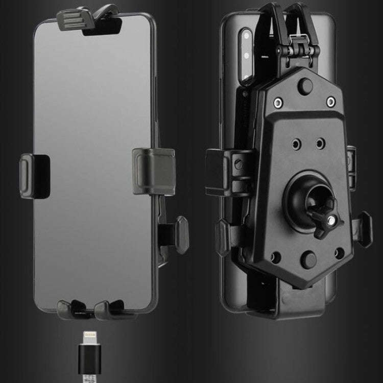 Bicycle Mobile Phone Holder Can Rotate And Adjust Fixed Aluminum Alloy Bracket Automatic Grab Bra...