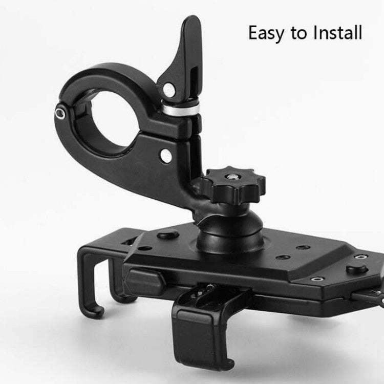 Bicycle Mobile Phone Holder Can Rotate And Adjust Fixed Aluminum Alloy Bracket Automatic Grab Bra...