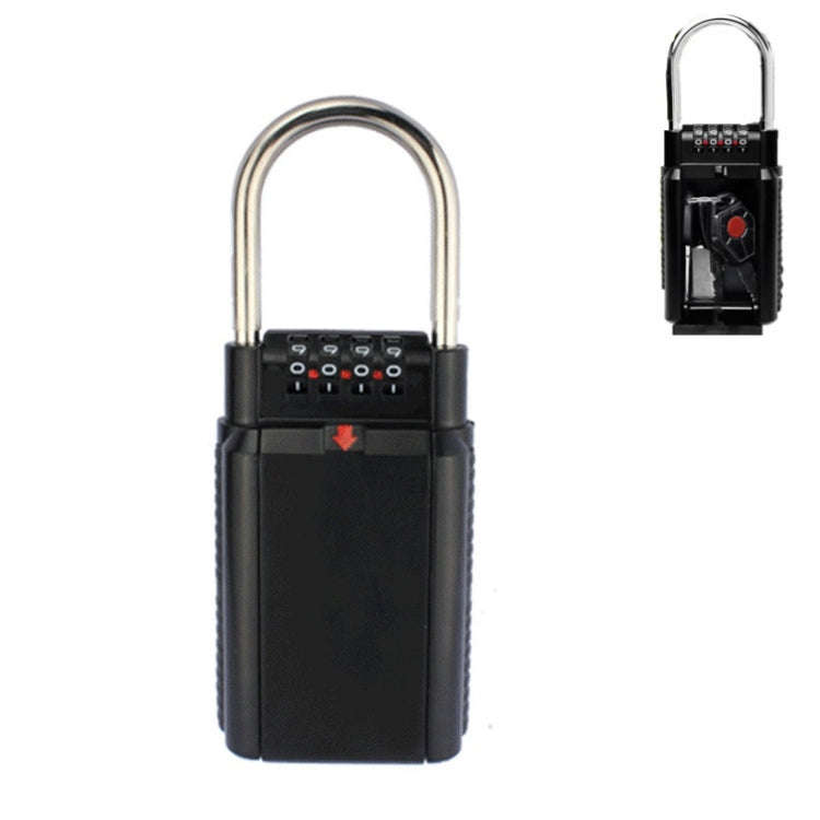 Password Key Box Household Wall-Mounted Decoration Site Password Box(Black)