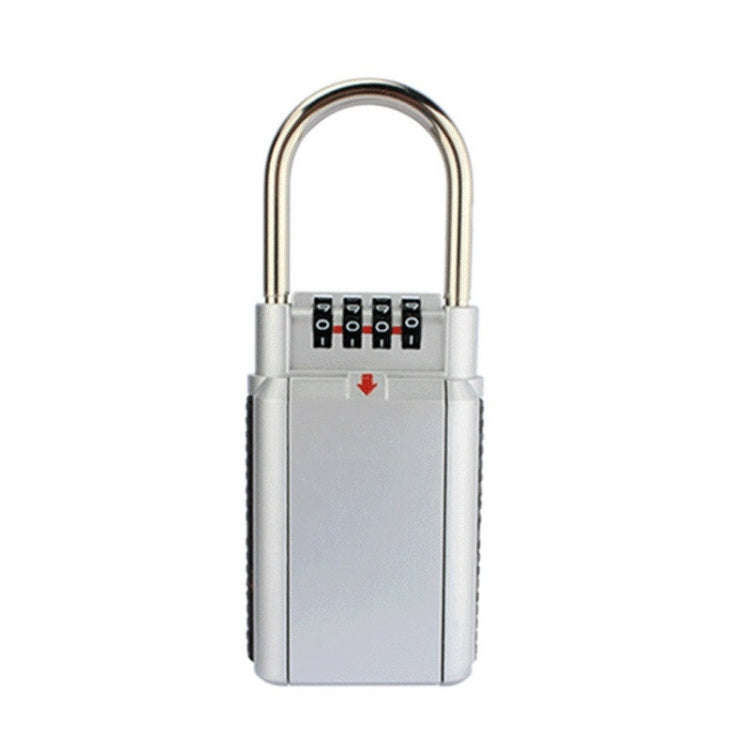 Password Key Box Household Wall-Mounted Decoration Site Password Box(Silver)