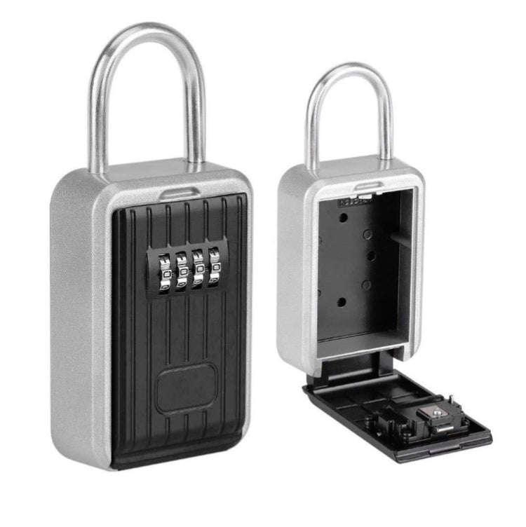 Password Key Box Wall-Mounted Metal Box Password Box Outdoor Key Anti-Theft Storage Box, Specific...