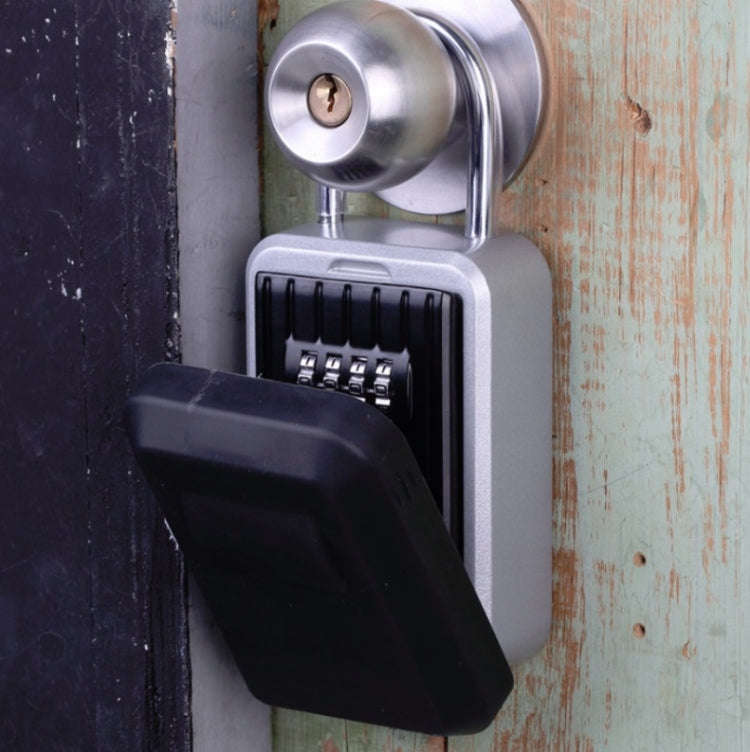 Password Key Box Wall-Mounted Metal Box Password Box Outdoor Key Anti-Theft Storage Box, Specific...