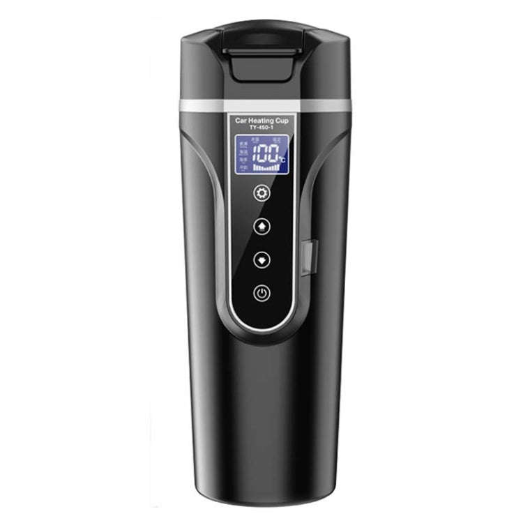 450ml Car Heating Water Bottle Thermos Mug Car Truck Universal Boiling Water Cup, Style:Car Model...