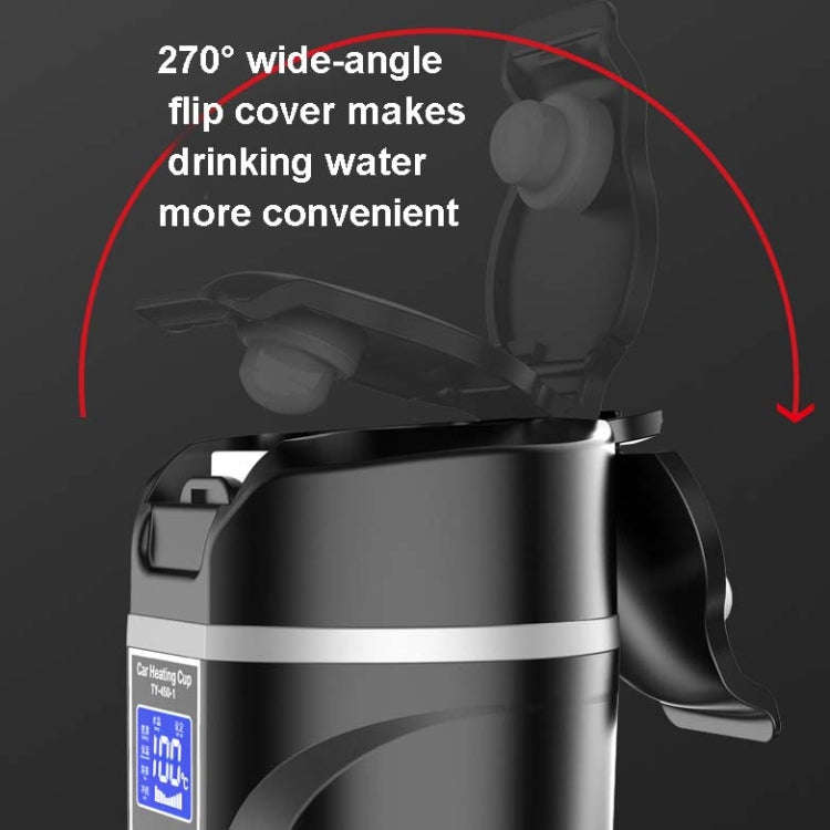 450ml Car Heating Water Bottle Thermos Mug Car Truck Universal Boiling Water Cup, Style:Car Model...