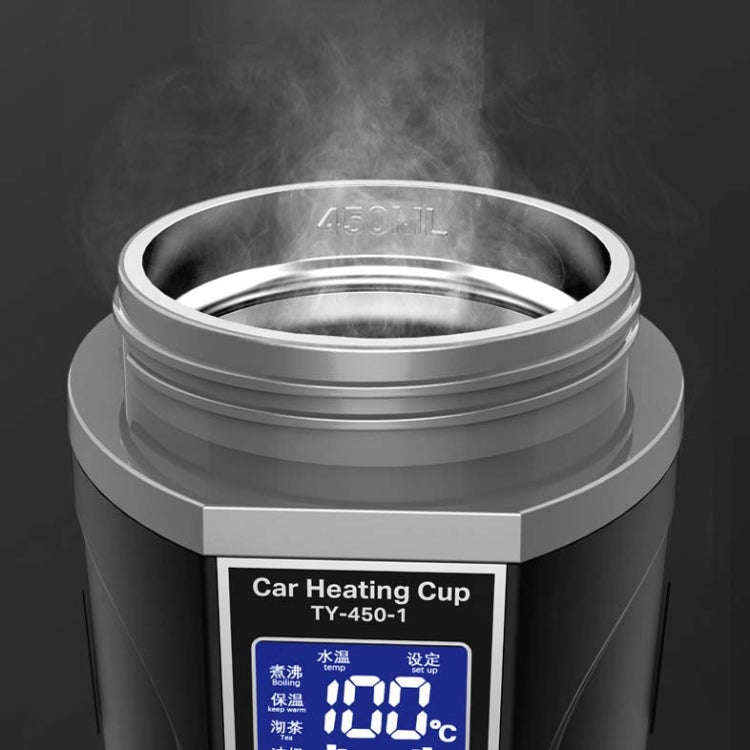 450ml Car Heating Water Bottle Thermos Mug Car Truck Universal Boiling Water Cup, Style:Car Model...