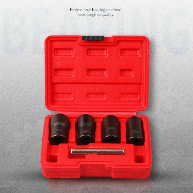 5 In 1 Non-Slip Sleeve Set Chrome-Molybdenum Steel Nut Disassembly Tool Sliding Tooth Nut Remover