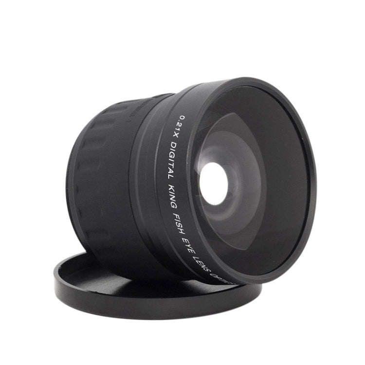 58mm 0.21X Digital Wide Angle Auxiliary Fisheye Lens for Canon / Nikon / Sony / Minolta / Pansoni...