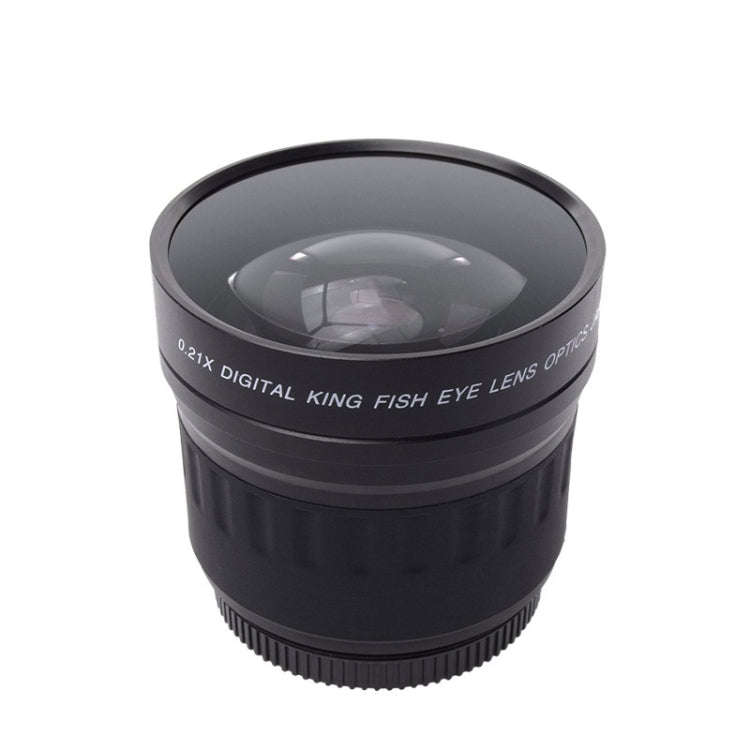 58mm 0.21X Digital Wide Angle Auxiliary Fisheye Lens for Canon / Nikon / Sony / Minolta / Pansoni...