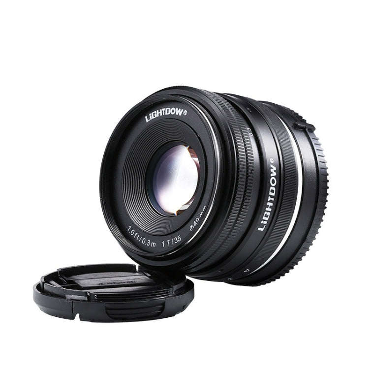 LIGHTDOW 35mm F1.7 E-Mount Manual Fixed Focus Lens for Sony