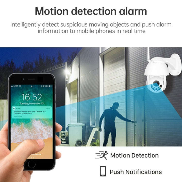 OU-A1IN PTZ Control 355 Degree Rotation Infrared WiFi Smart Dome Camera, Two-Way Voice Intercom M...