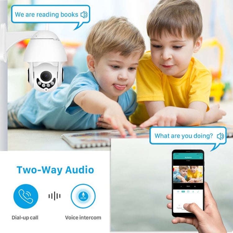 OU-A1IN PTZ Control 355 Degree Rotation Infrared WiFi Smart Dome Camera, Two-Way Voice Intercom M...