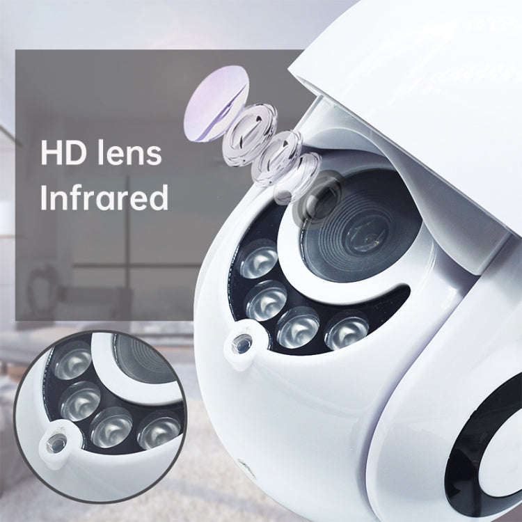 OU-A1IN PTZ Control 355 Degree Rotation Infrared WiFi Smart Dome Camera, Two-Way Voice Intercom M...