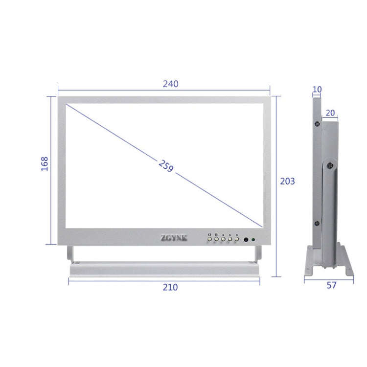 ZGYNK TB1016 10 Inch LCD Screen Ear Picking Equipment High-Definition Video Storage Display, US P...